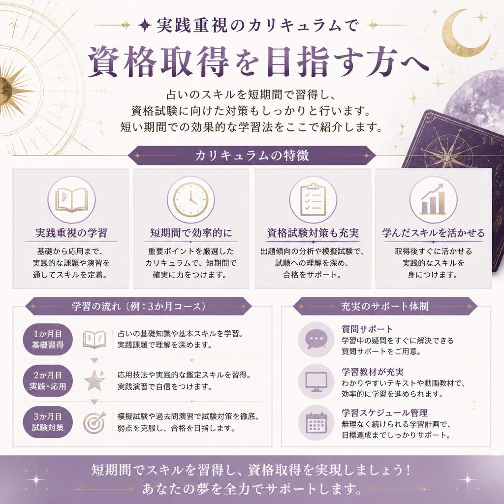 短期間で資格取得可能！
