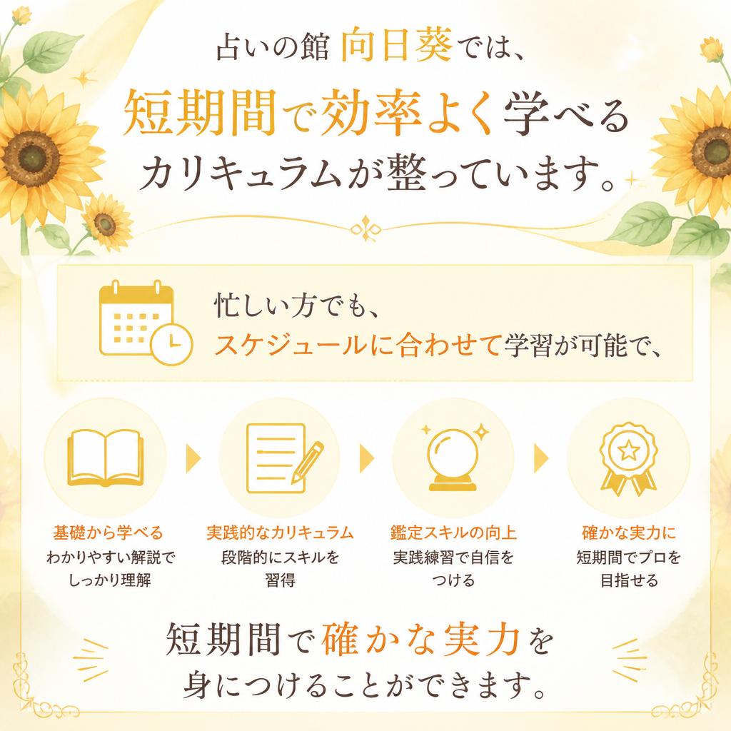 短期集中で効率的に学べる！