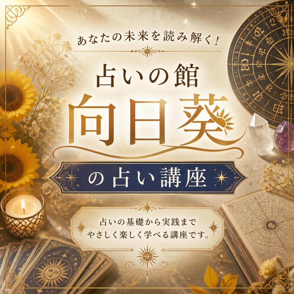 あなたの未来を読み解く！占いの館向日葵の占い講座
