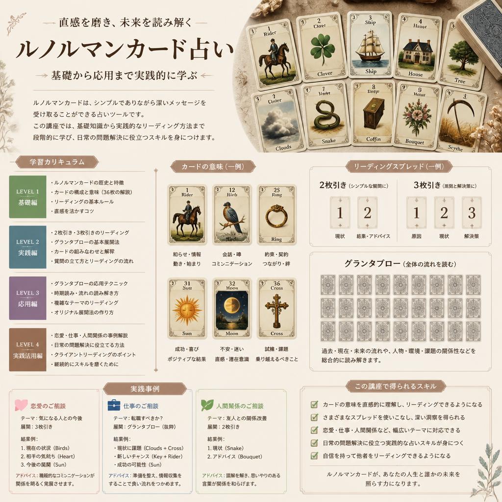 人気のルノルマン解読をマスター
