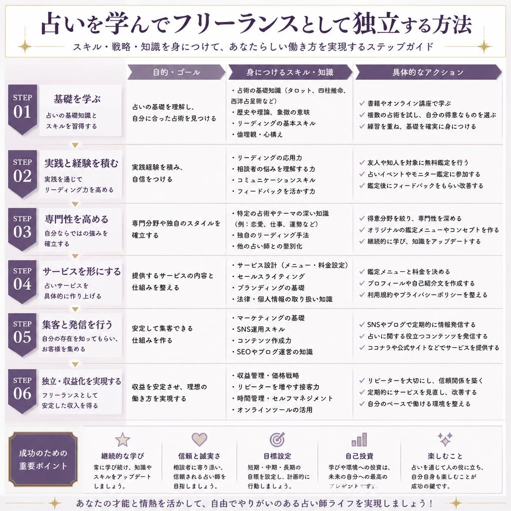 フリーランス占い師への道