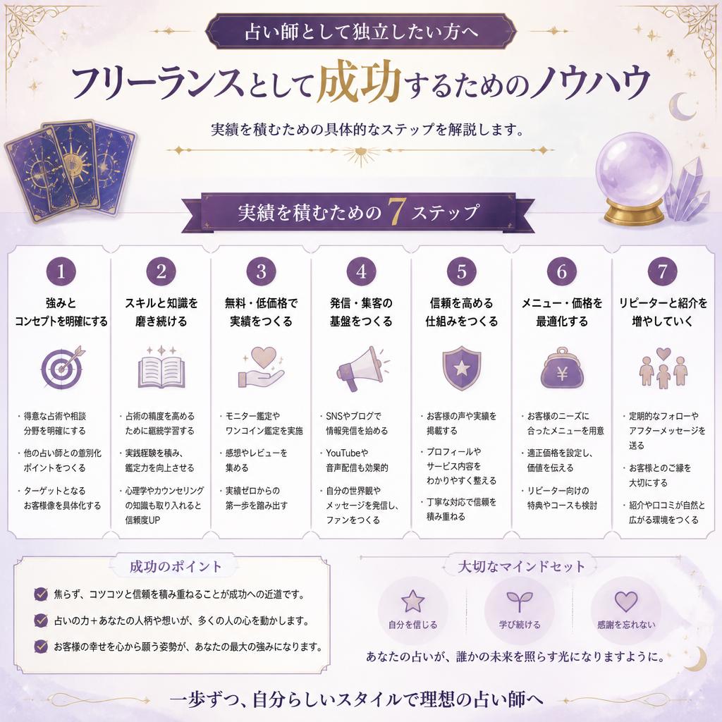 フリーランス占い師への道