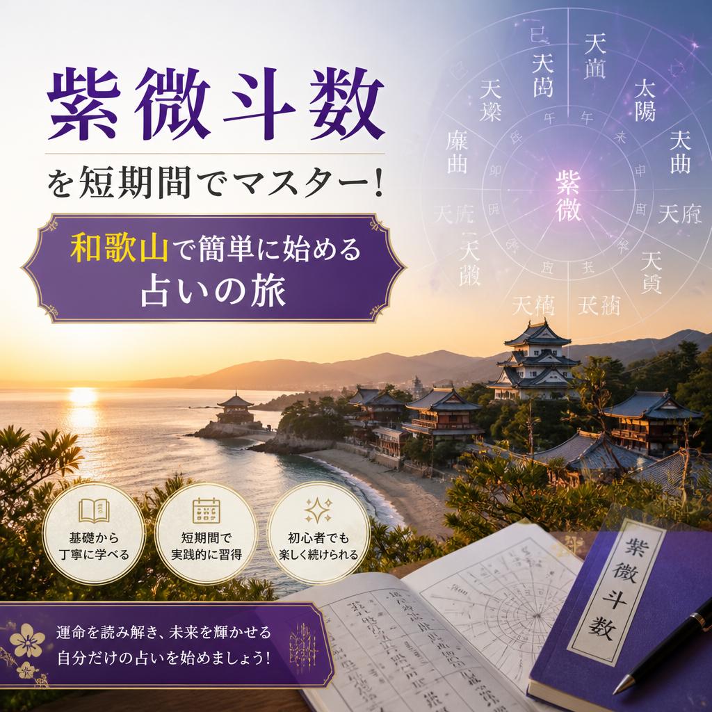 紫微斗数を短期間でマスター！和歌山で簡単に始める占いの旅