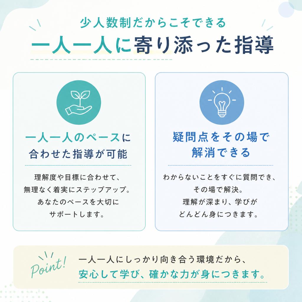 マンツーマンレッスンの魅力