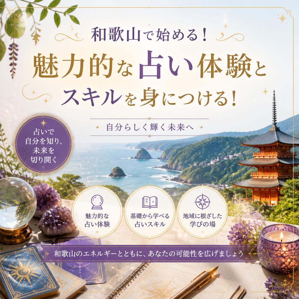 和歌山で始める！魅力的な占い体験とスキルを身につける！