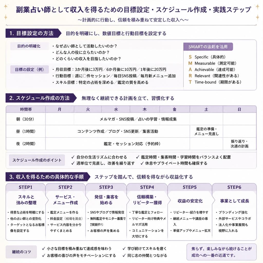 月収10万円を実現するためのステップ