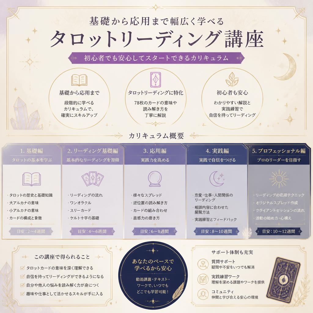 充実のカリキュラムで学べる！