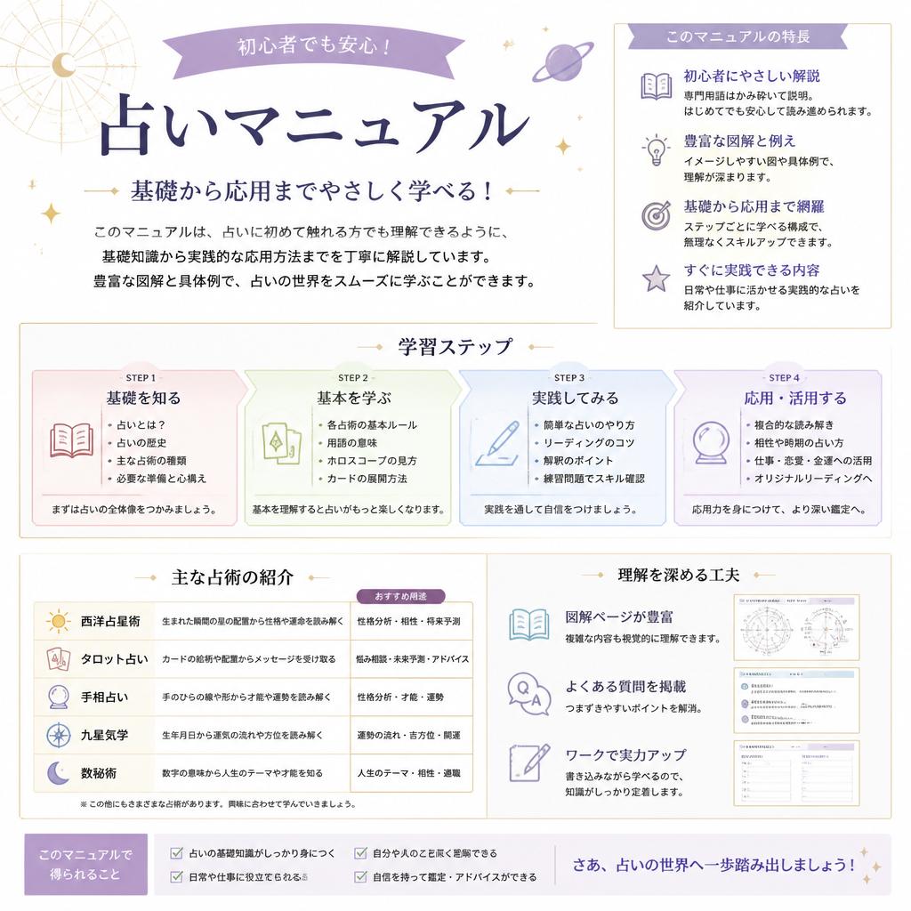 初心者向けマニュアルの特徴
