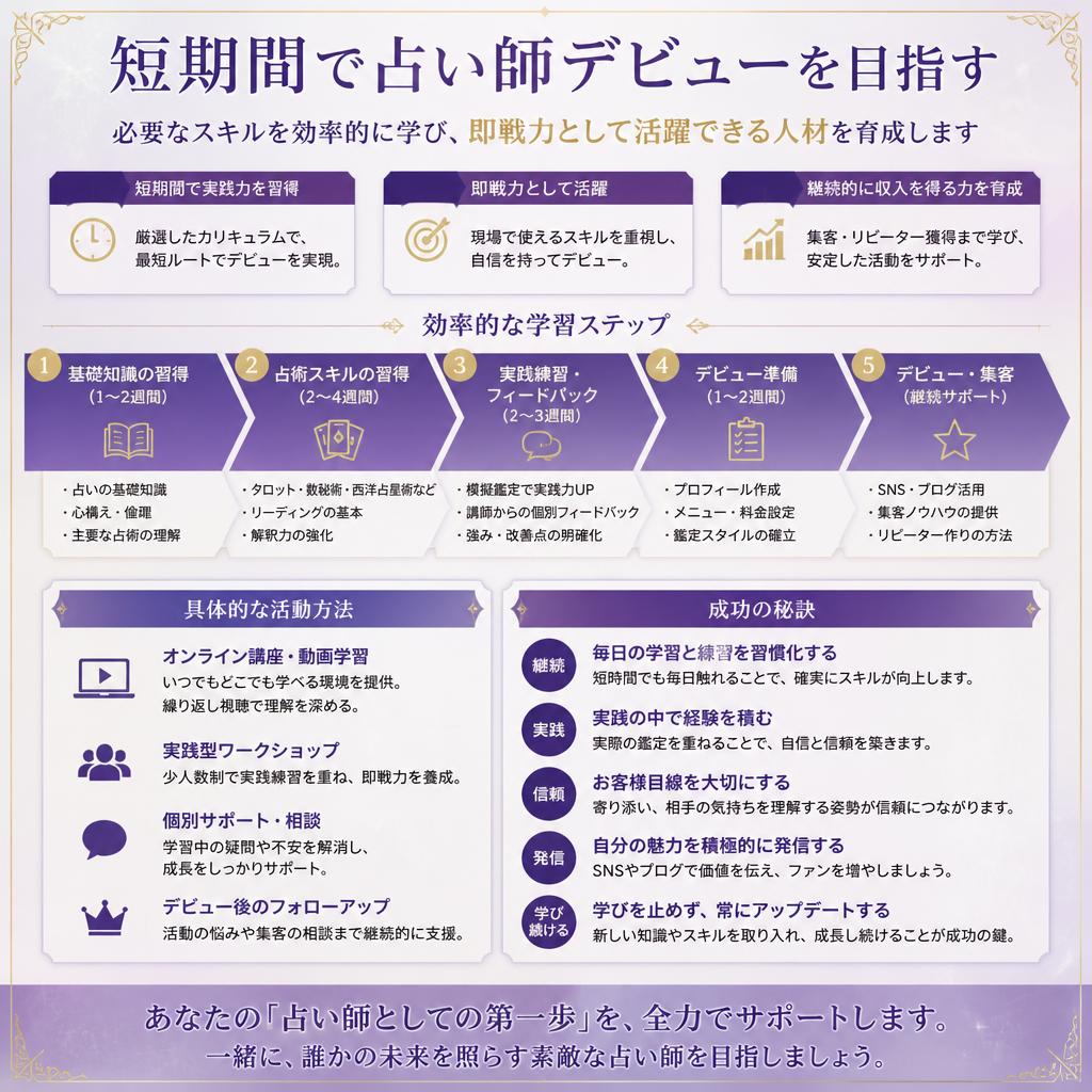短期間でのプロデビューを実現