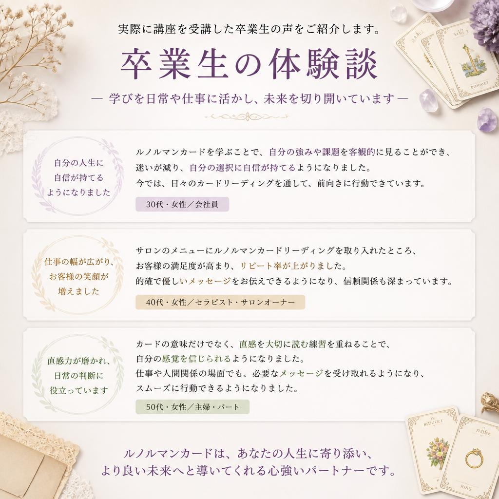 受講生の声