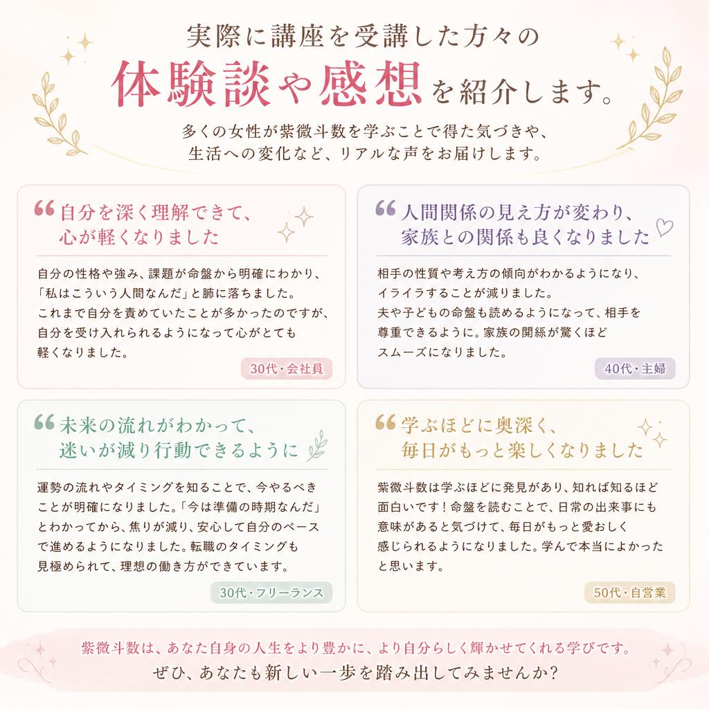 受講生の声