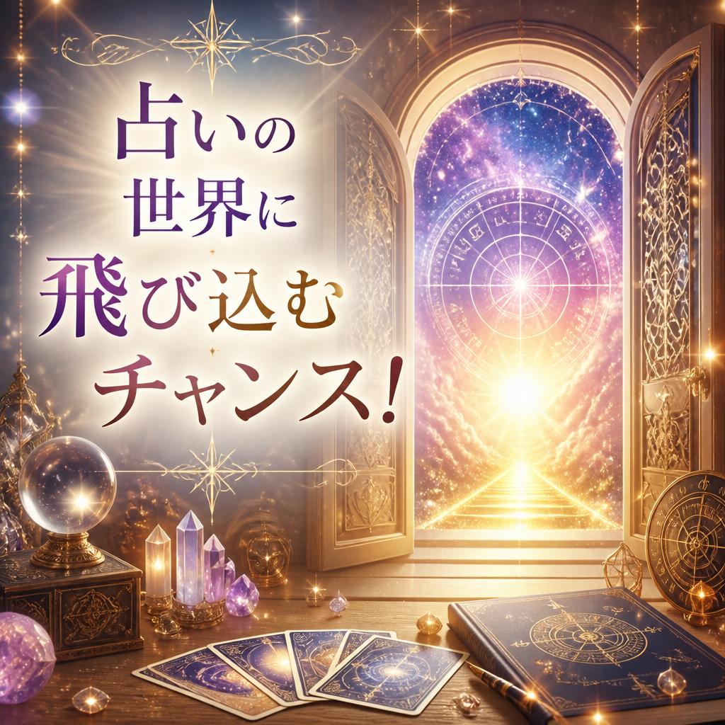 占いの世界に飛び込むチャンス！