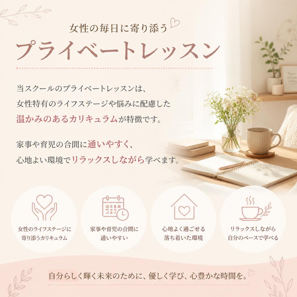 女性に優しいプライベートレッスン