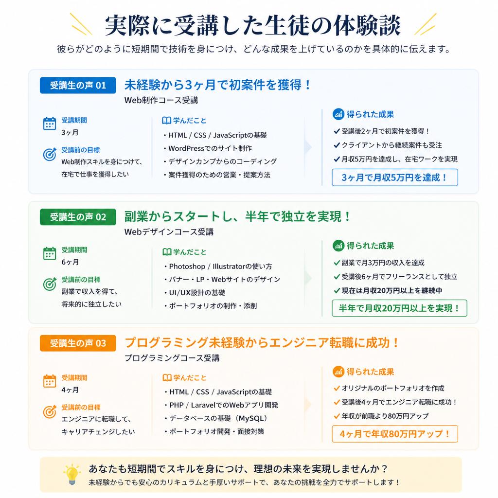 生徒の声