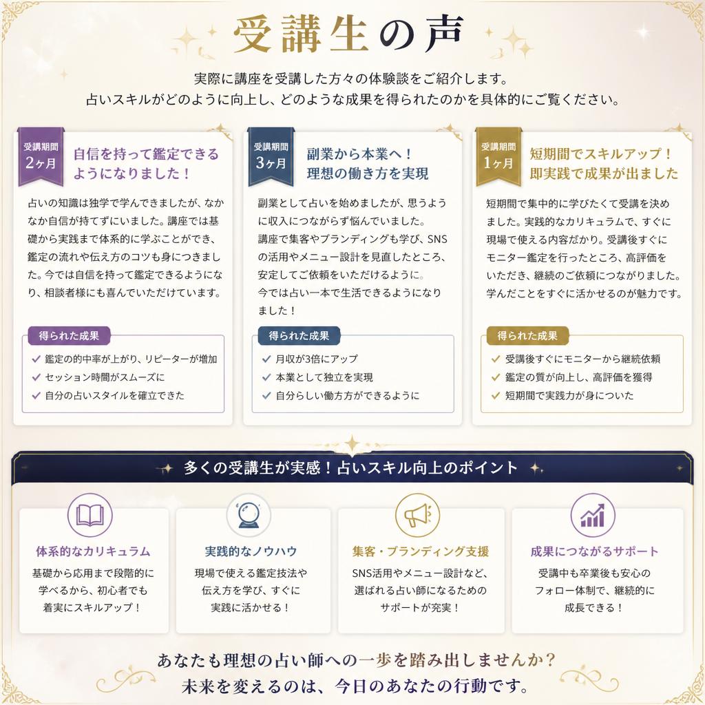 受講者の声