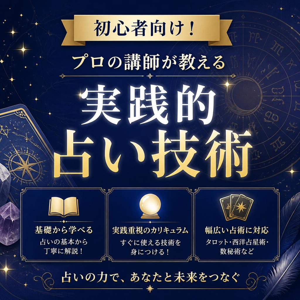 初心者向け！プロの講師が教える実践的占い技術