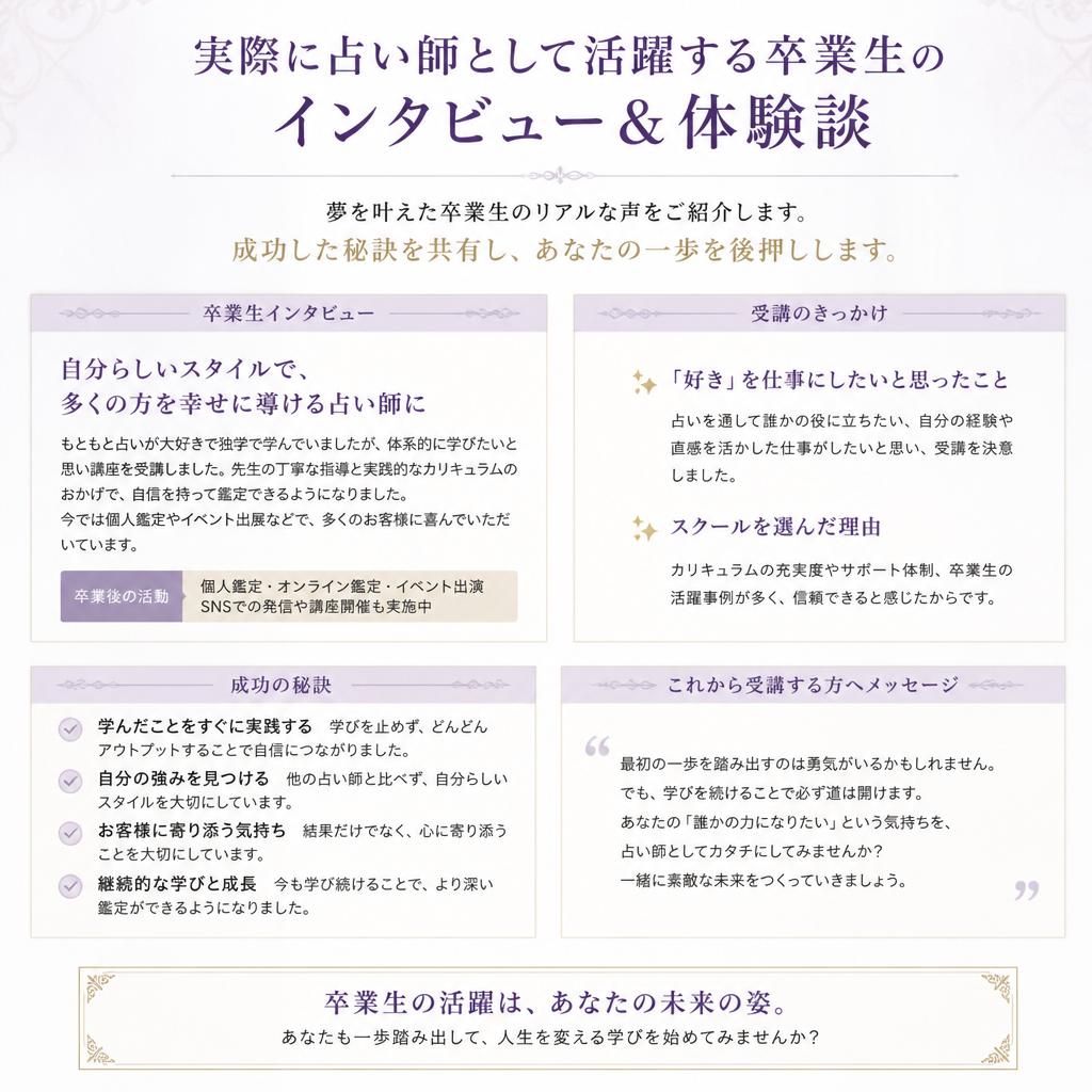 受講生の声：成功事例と成果