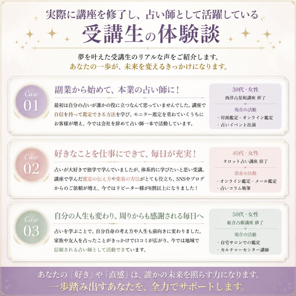 4. 受講生の声と成功事例