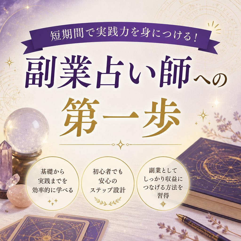 短期間で実践力を身につける！副業占い師への第一歩