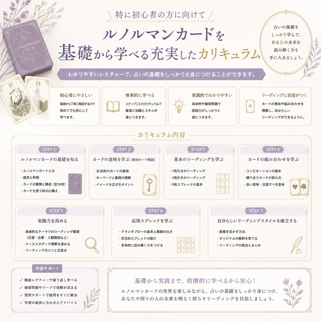初心者でも安心のカリキュラム