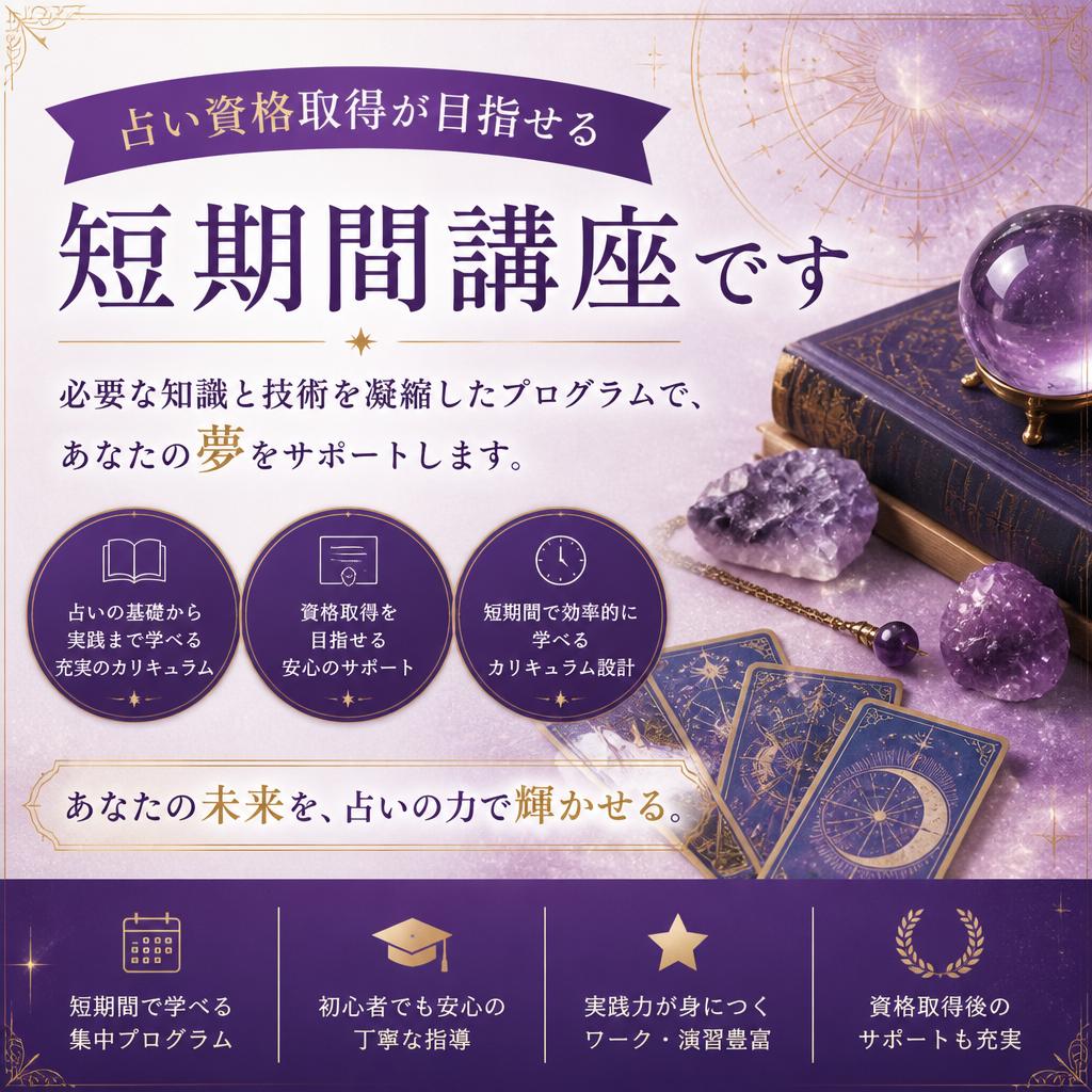 短期間で資格取得が可能!