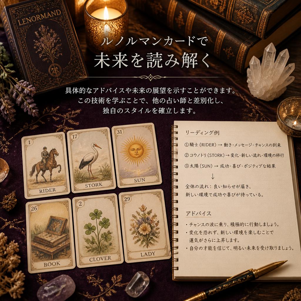 ルノルマンカードで具体的な未来を読み解く