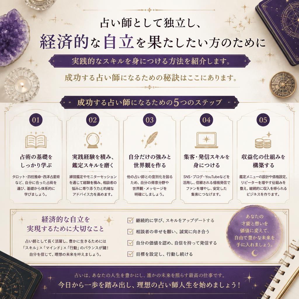 稼げる占い師としての道