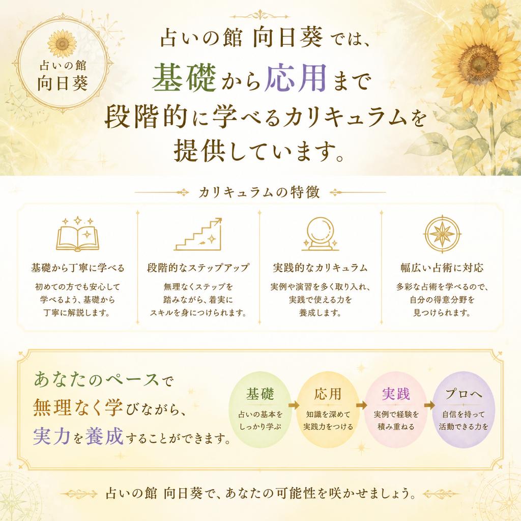 初心者でも安心！充実のカリキュラム