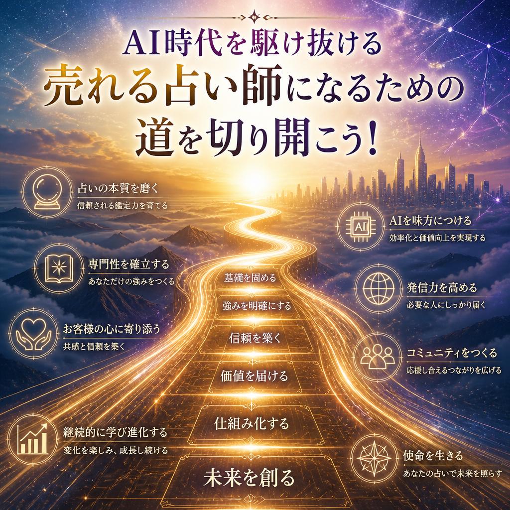 AI時代を駆け抜ける売れる占い師になるための道を切り開こう！