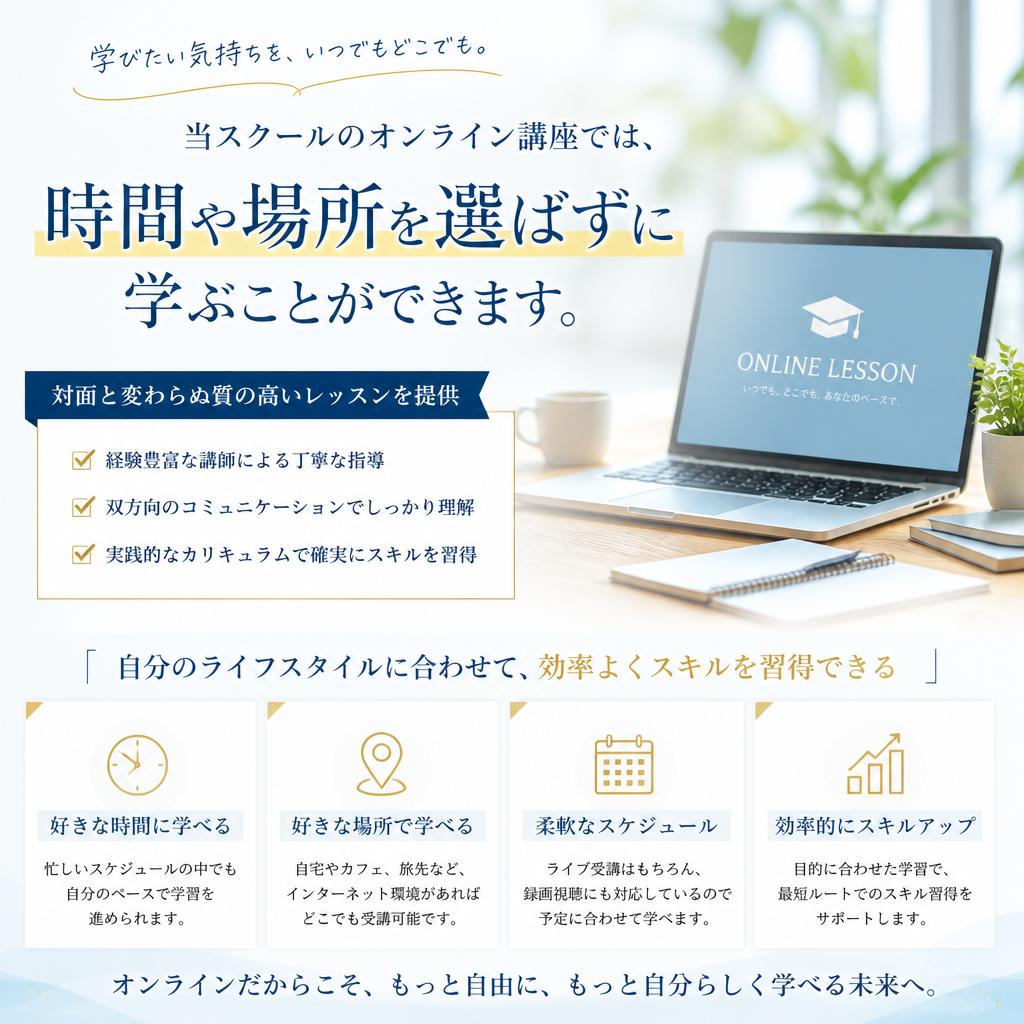 オンライン講座で学べる魅力