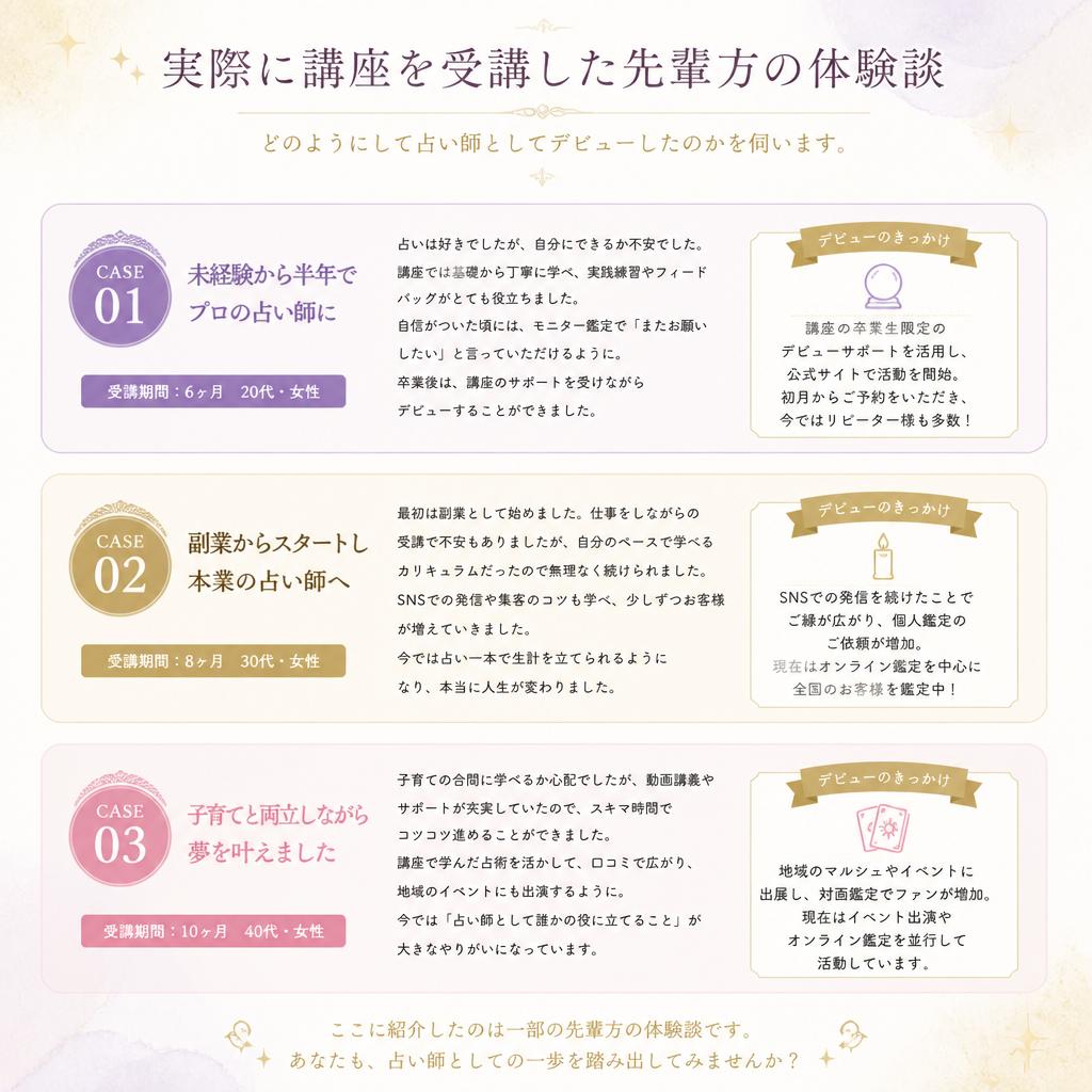 受講生の声