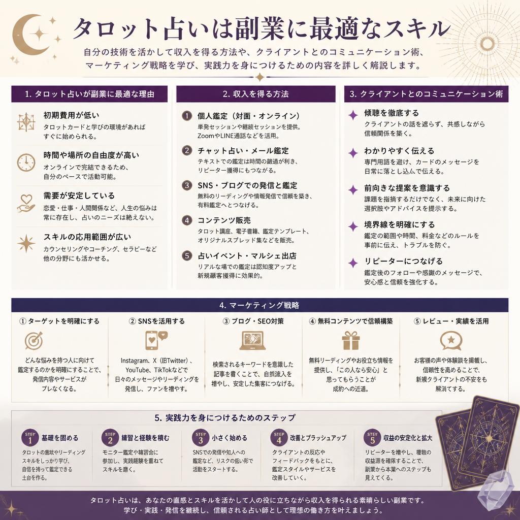 副収入としてのタロット - 新しいキャリアを築く