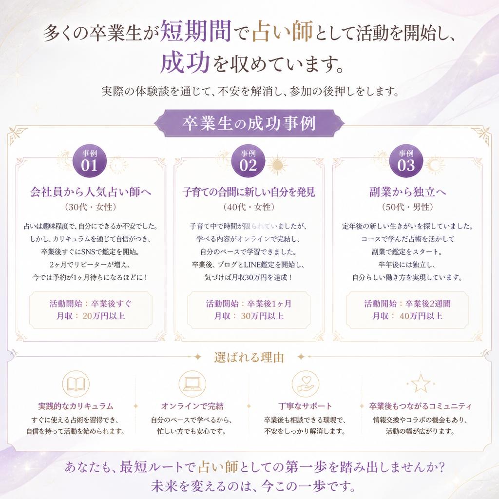 受講生の声・成功事例