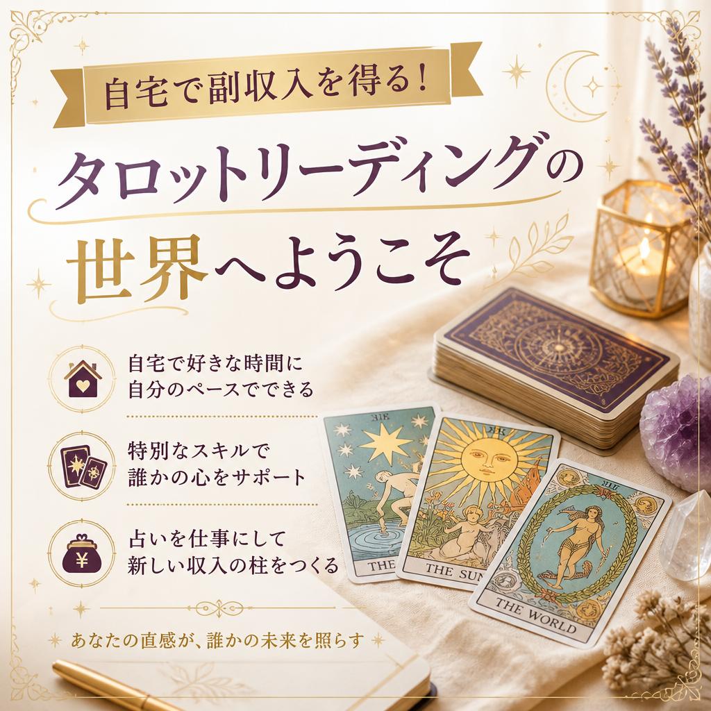 自宅で副収入を得る！タロットリーディングの世界へようこそ