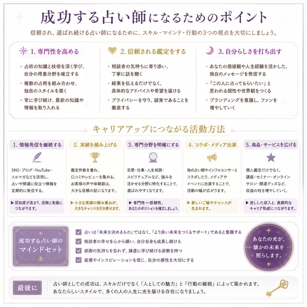 4. 売れる占い師になるための秘訣