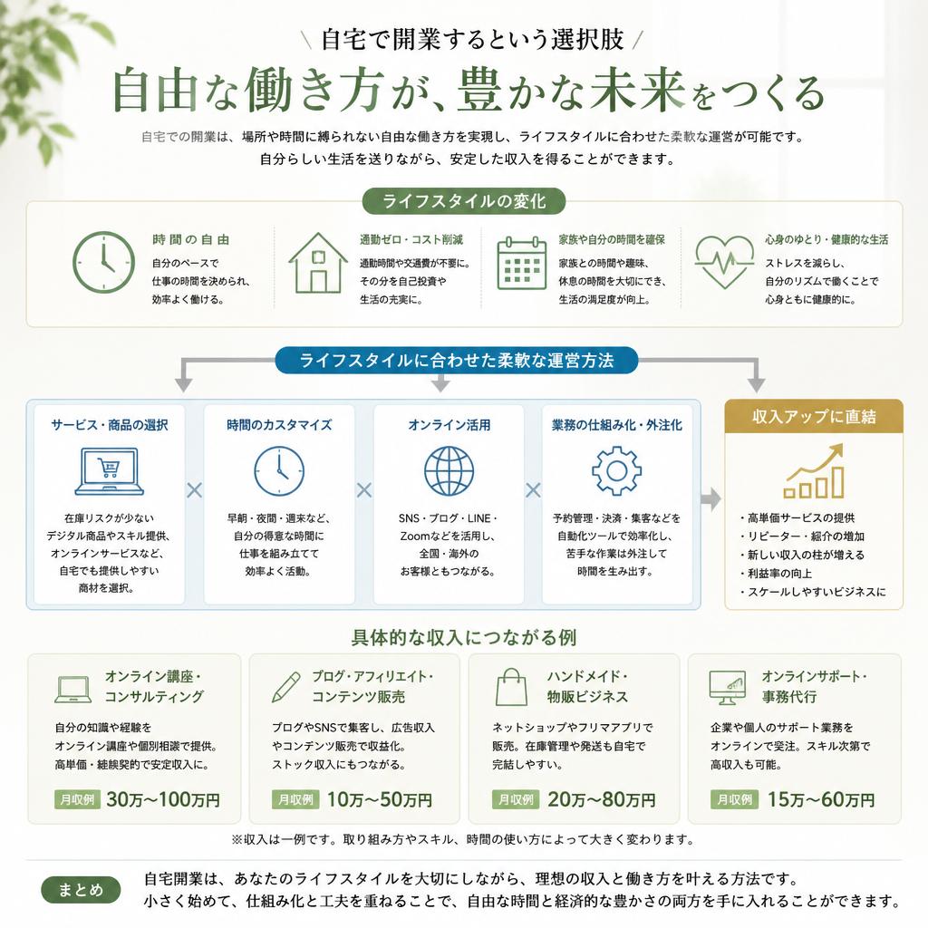 自宅開業のメリット