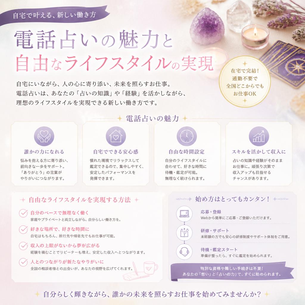 2. 在宅でできる電話占いのメリット
