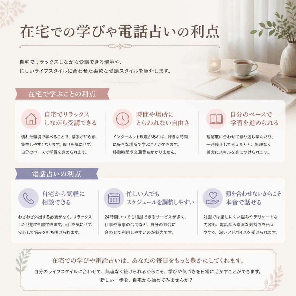 在宅で学ぶ電話占いの利点