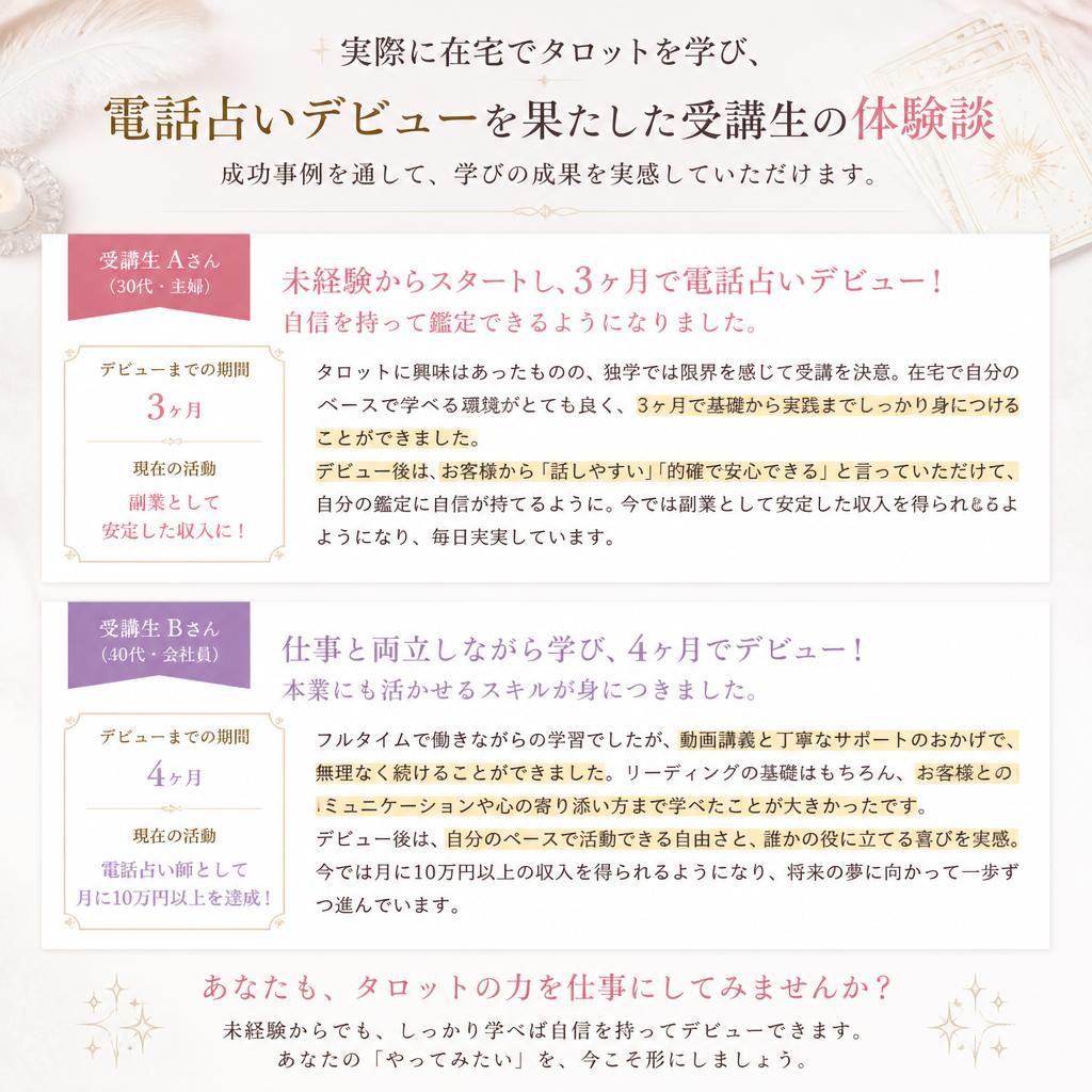 受講生の成功事例
