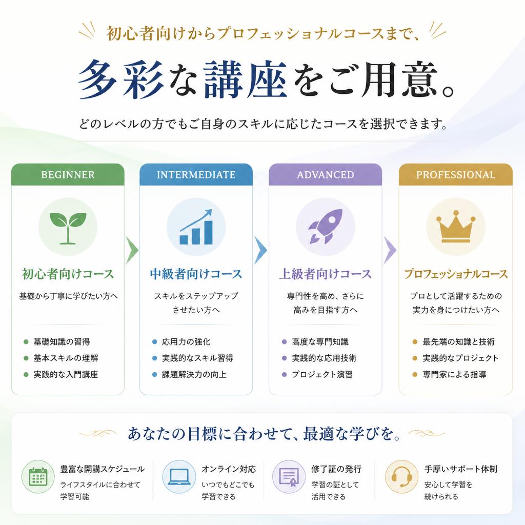 各種コースのご紹介
