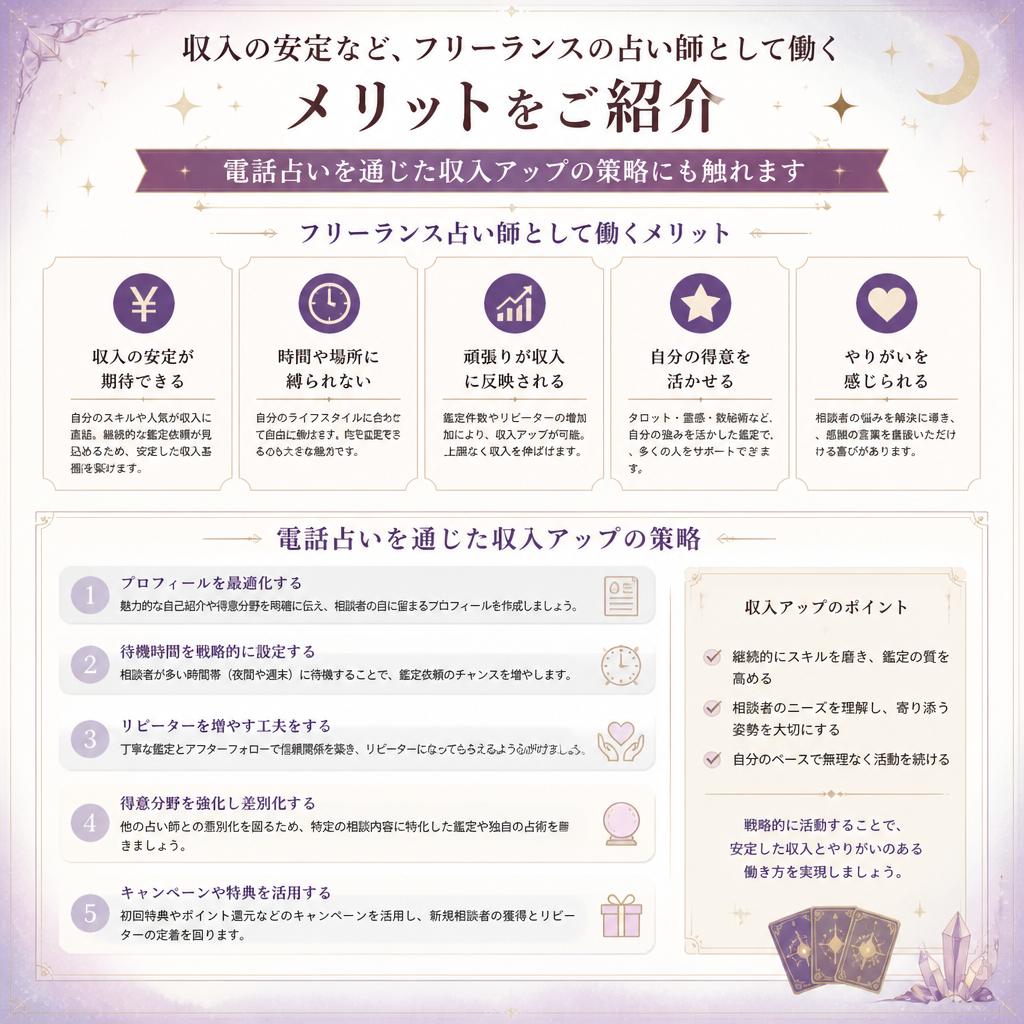 フリーランスの占い師としての可能性