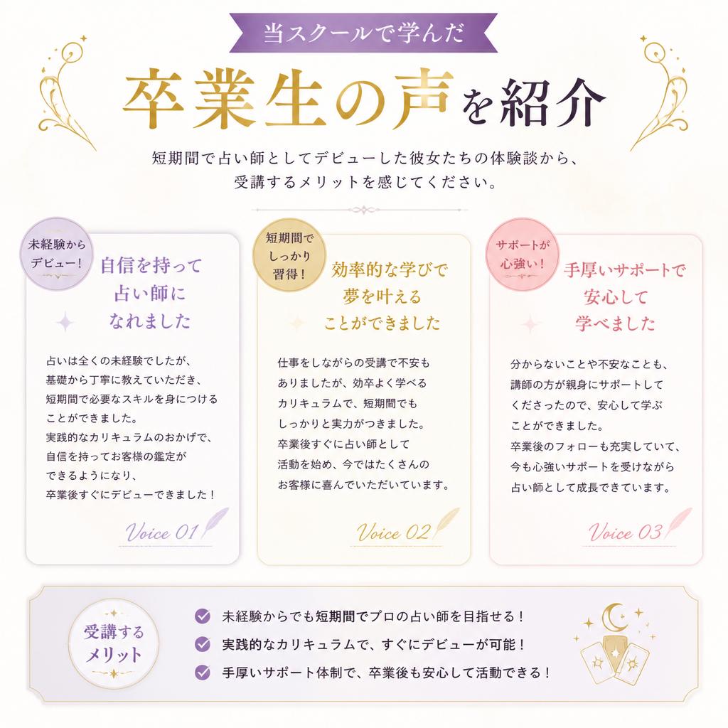 受講者の成功ストーリー