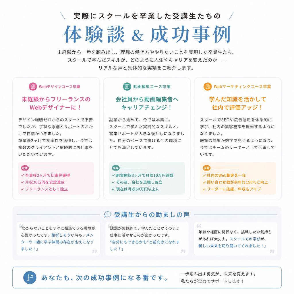 4. 受講生の声と成功事例