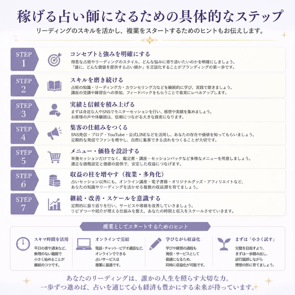 3. 収入を得るための占い師活動