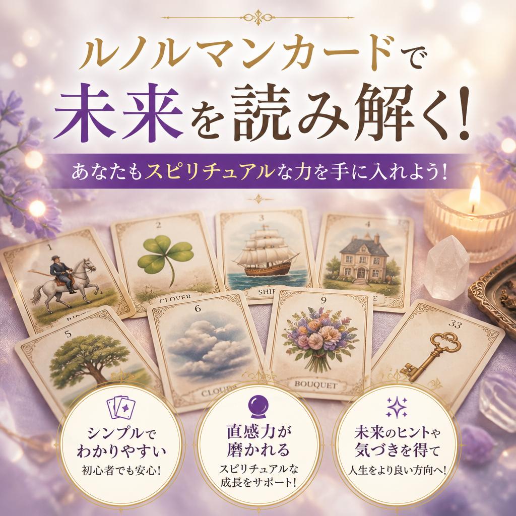 ルノルマンカードで未来を読み解く！あなたもスピリチュアルな力を手に入れよう！