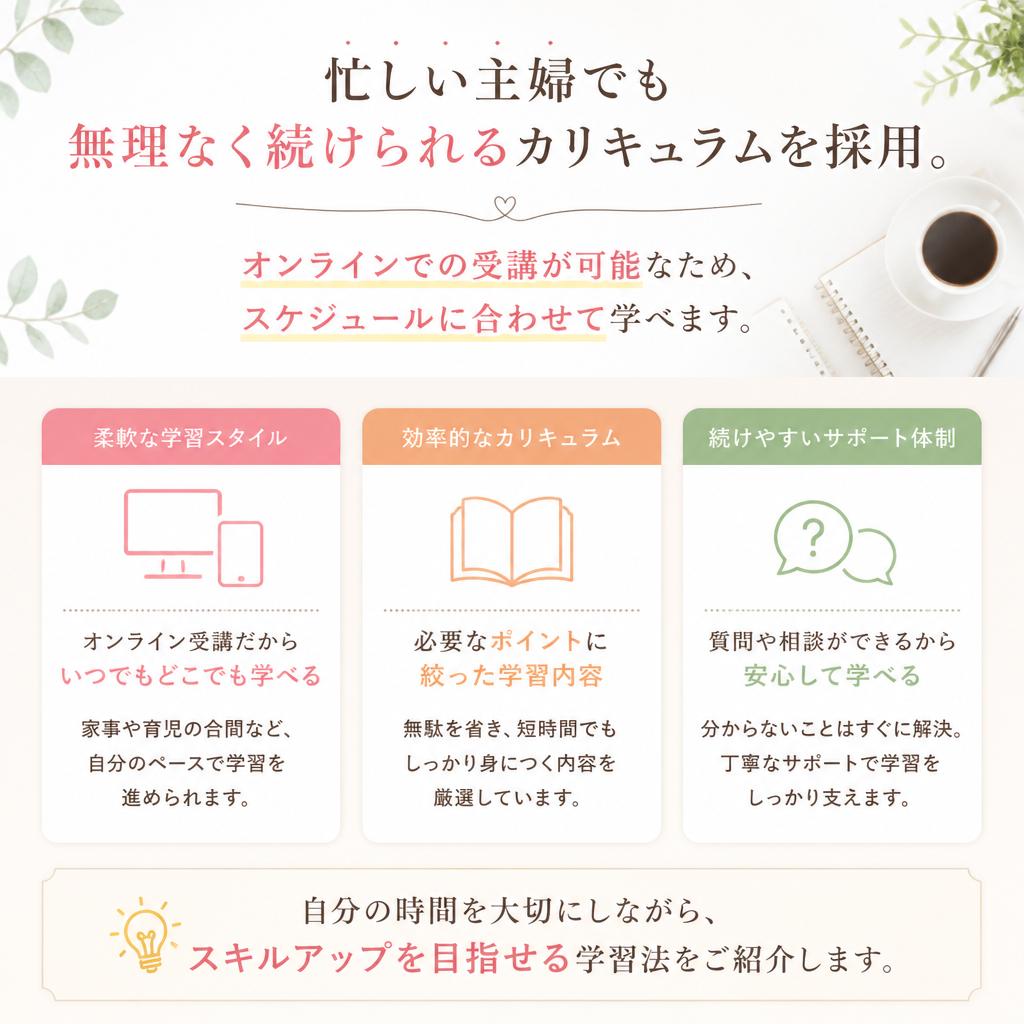 短期間で習得できる理由