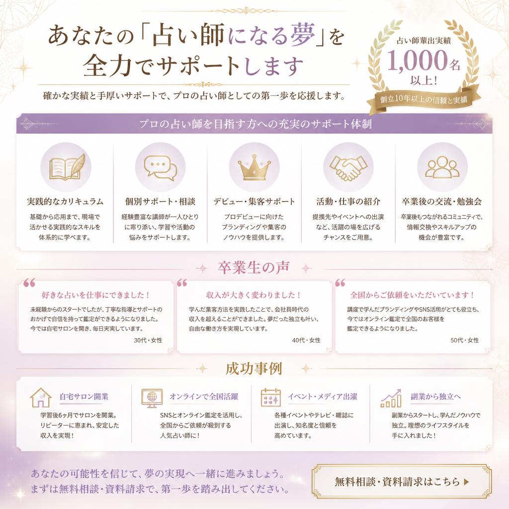 4. 成功する占い師育成の秘訣