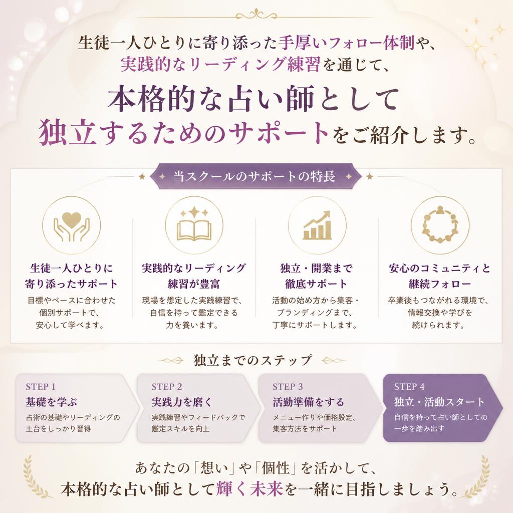 成功するためのサポート体制