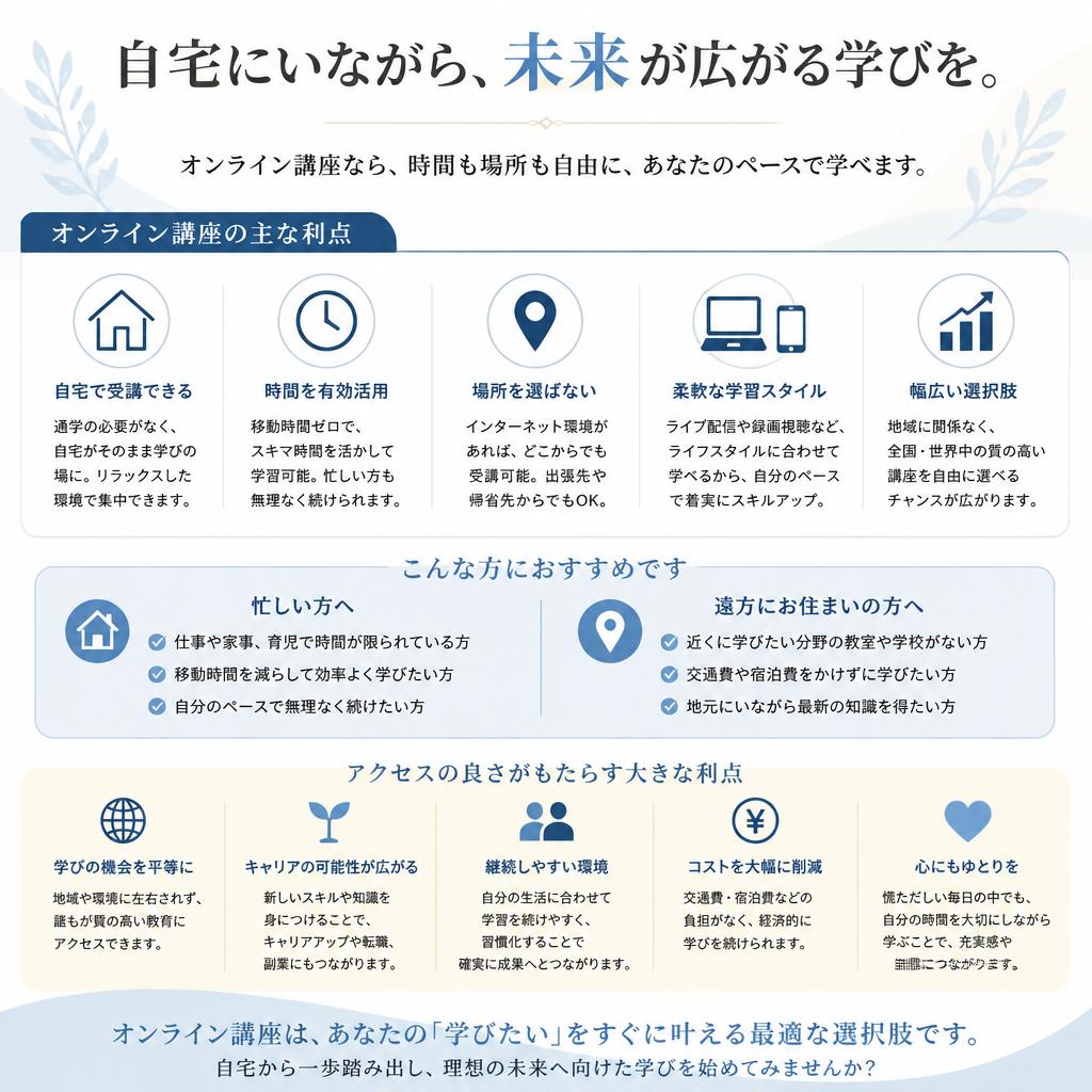 オンラインで学ぶ理由