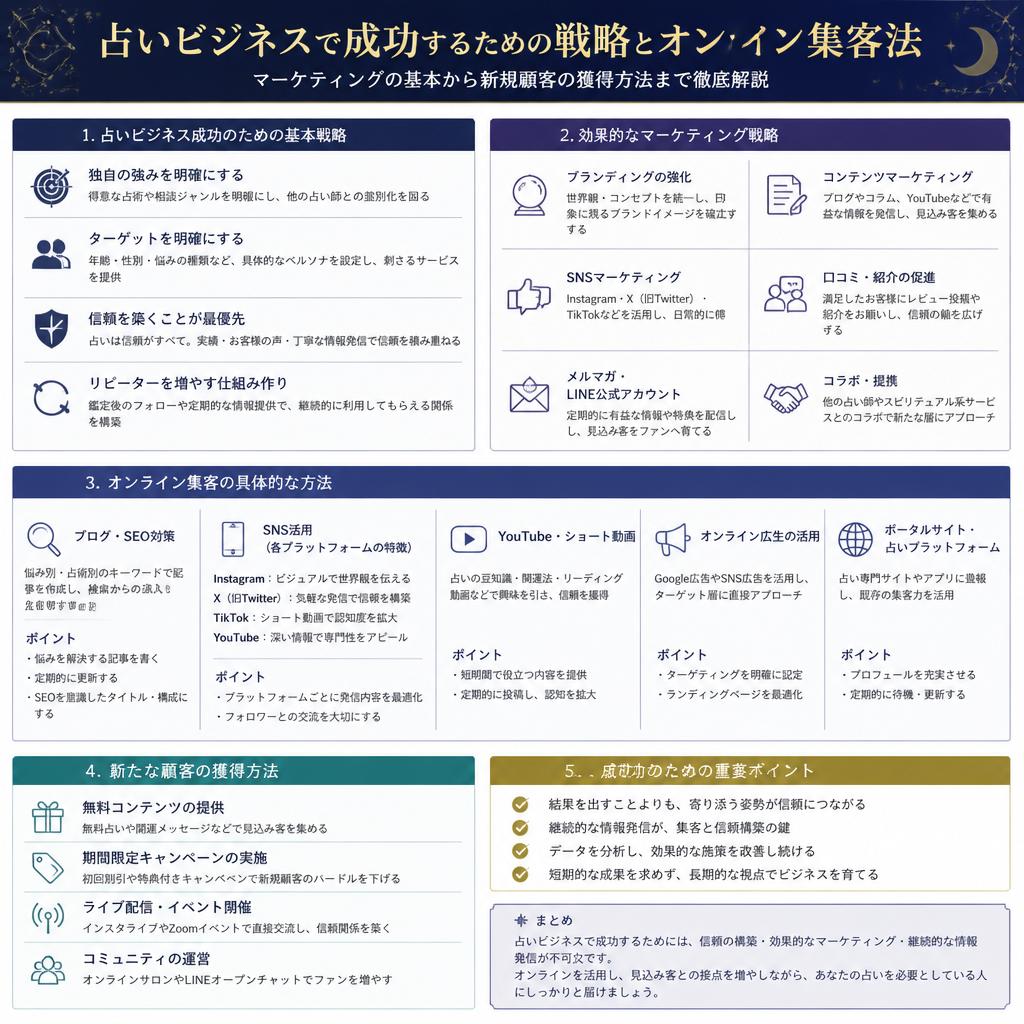 占いビジネスの活用術